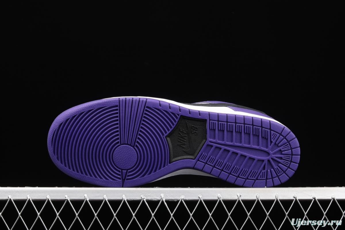 NIKE SB DUNK Low Court Purple black and purple North Carolina low-top leisure sports skateboard shoes BQ6817-500
