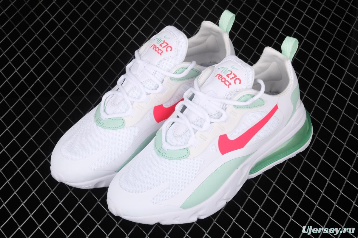 NIKE Air Max 270React new high-frequency mesh function half-palm air cushion cushioning running cloth shoes CV3025-100