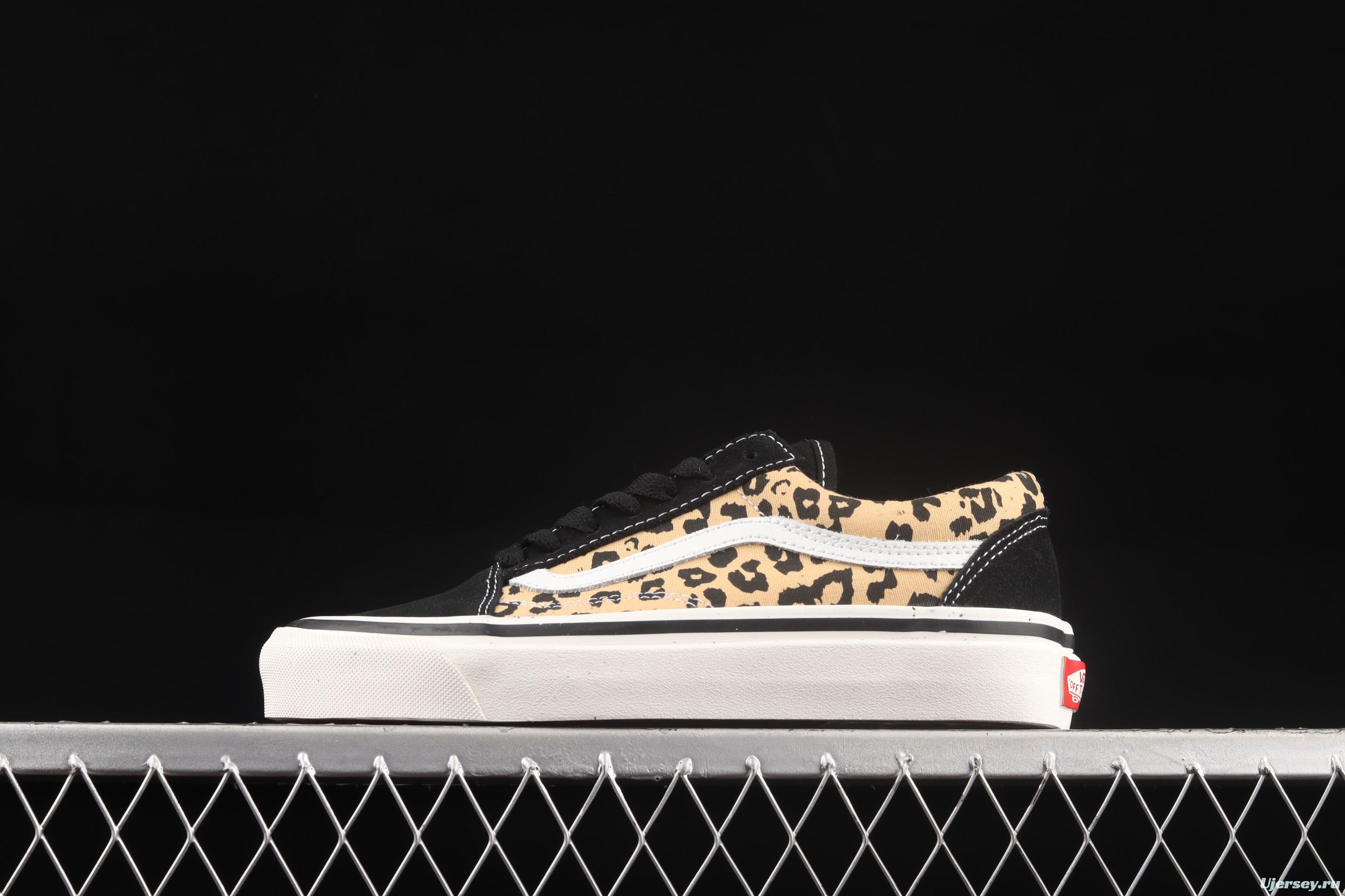 Vans Anahiem Factory Skool 36 DX Anaheim new leopard print low-top shoes VN0A54F39GI