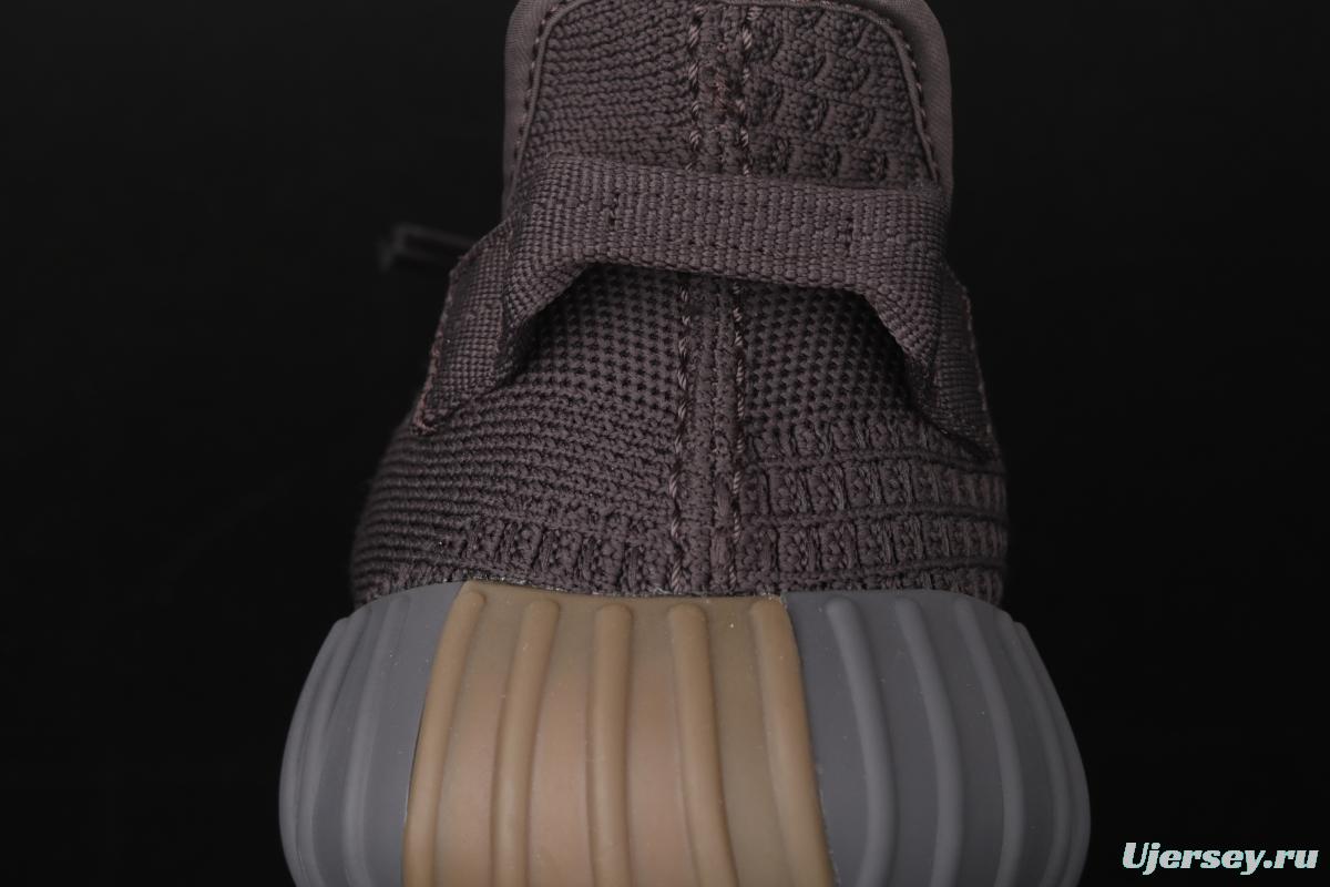 Adidas Yeezy Boost 350V2 Cinder FY4176 Darth Coconut 350 second generation hollowed-out side transparent rubber full star color matching BASF Boost original bottom