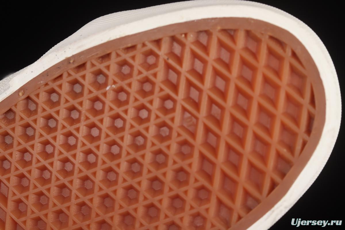 Vans Sk8-Hi Anaheim checkerboard maple leaf print high-top casual shoes VN000D5IB8C