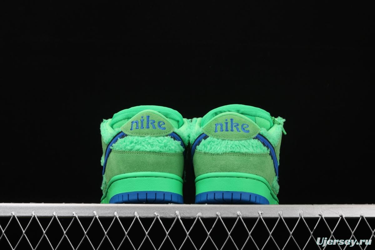 Grateful DeAdidas x NIKE SB DUNK Low Yellow Bear joint style green and blue bear sports skateboard shoes CJ5378-300