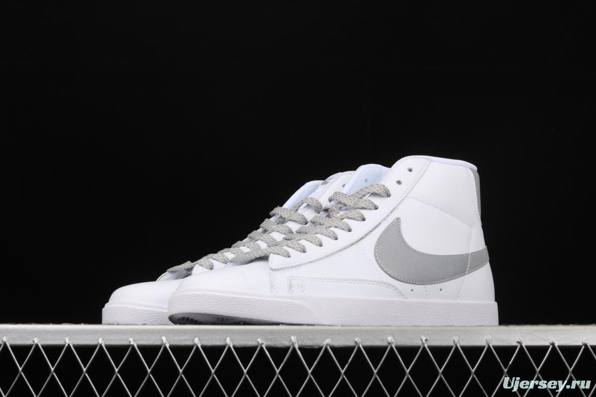 NIKE Blazer Mid Retro Trail Blazers Leather High-top Leisure Sports Board shoes 845054-106