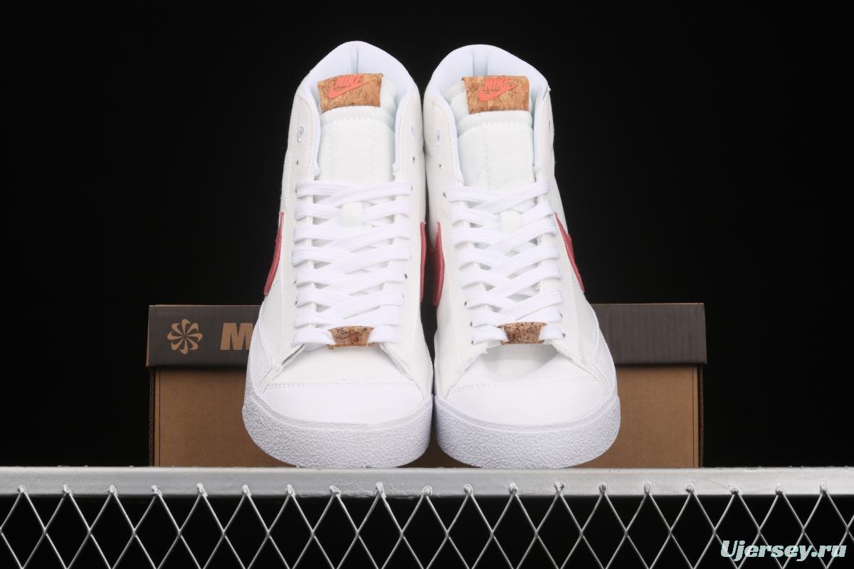 NIKE Blazer Mid '1977 SE Trail Blazers classic high-top canvas all-purpose leisure sports board shoes DC9265-101,