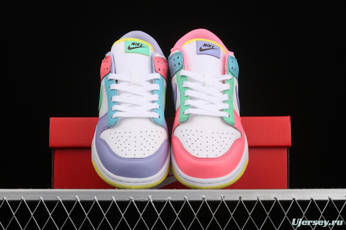 NIKE SB DUNK Low SE Candy egg / candy mandarin duck dunk series low side leisure sports skateboard shoes DD1872-100