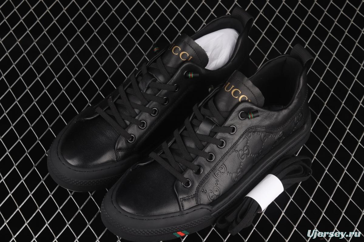 Gucci Screener GG High-Top Sneaker double G embossed leisure shoes series leisure board shoes 02JPO68302