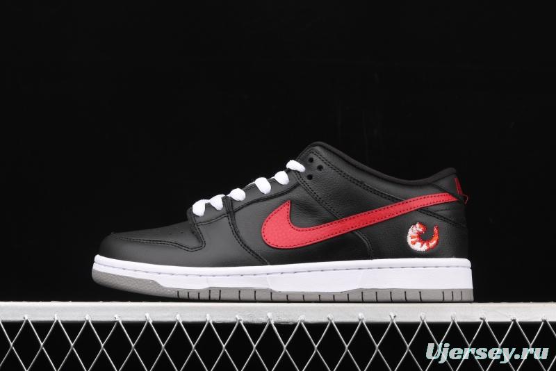 NIKE DUNK Low Premium 2020 black and red shrimp low-side leisure sports skateboard shoes 313170-060