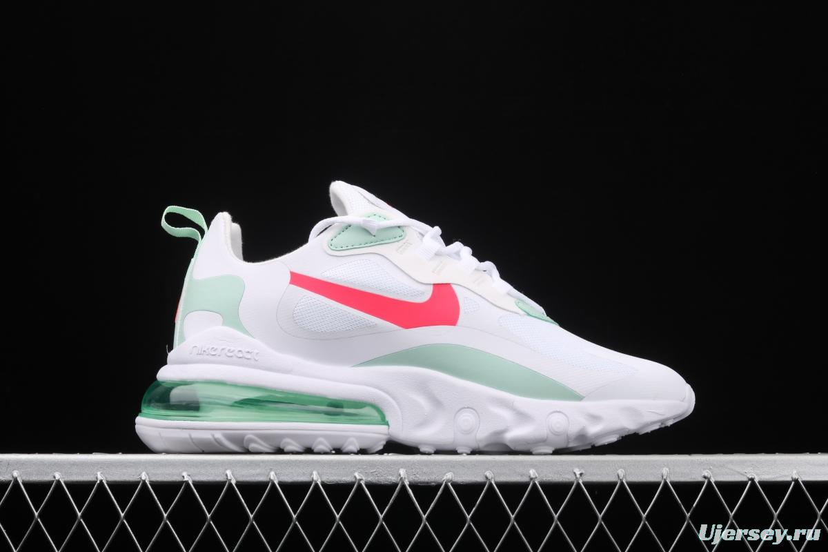 NIKE Air Max 270React new high-frequency mesh function half-palm air cushion cushioning running cloth shoes CV3025-100