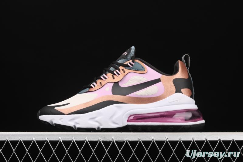 NIKE Air Max 270React new high-frequency mesh function half-palm air cushion running shoes CT1833-100