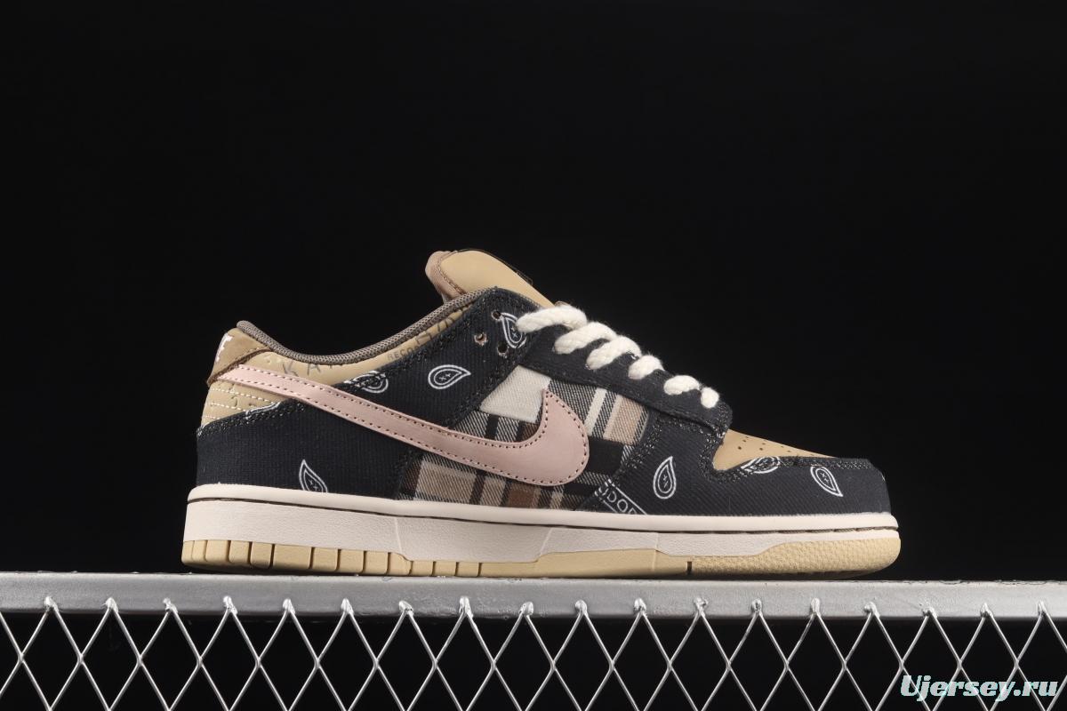 Travis Scott × SB DUNK joint name board shoes cashew fruit CT5053-001