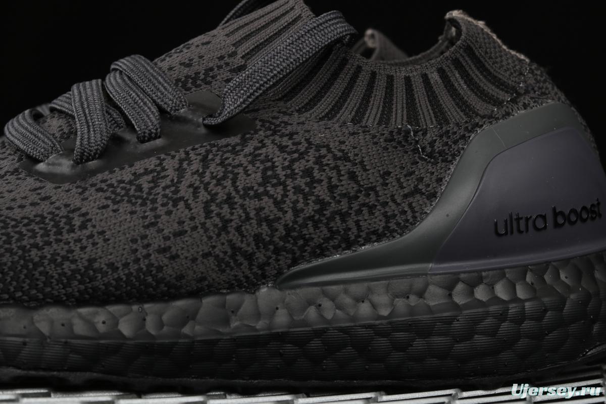 Adidas Ultra Boost Uncaged LTD Triple Black BA7996 socks and shoes