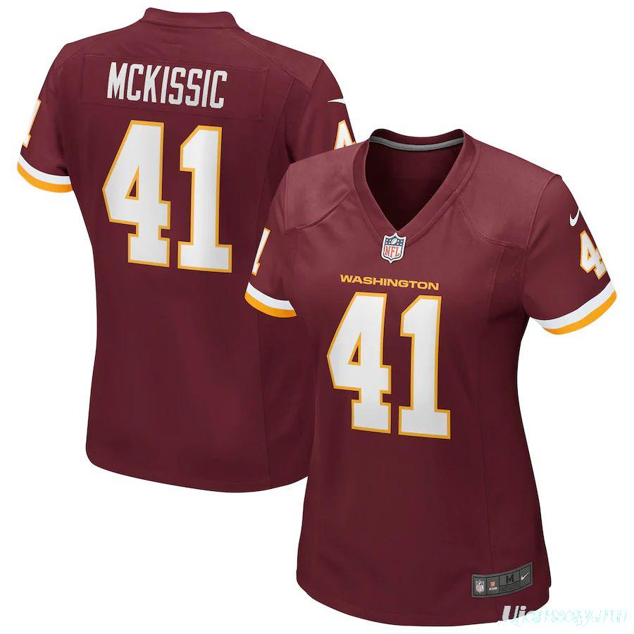 Women's J.D. McKissic Burgundy Player Limited Team Jersey