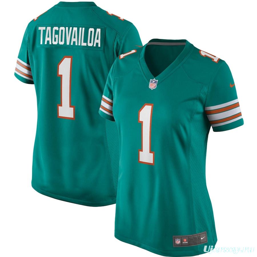 Women's Tua Tagovailoa Aqua Alternate Player Limited Team Jersey