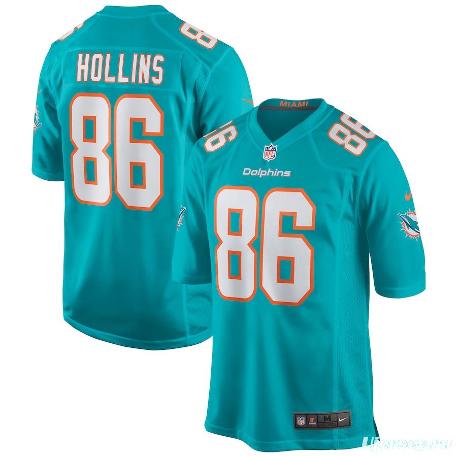 Men's Mack Hollins Aqua Player Limited Team Jersey