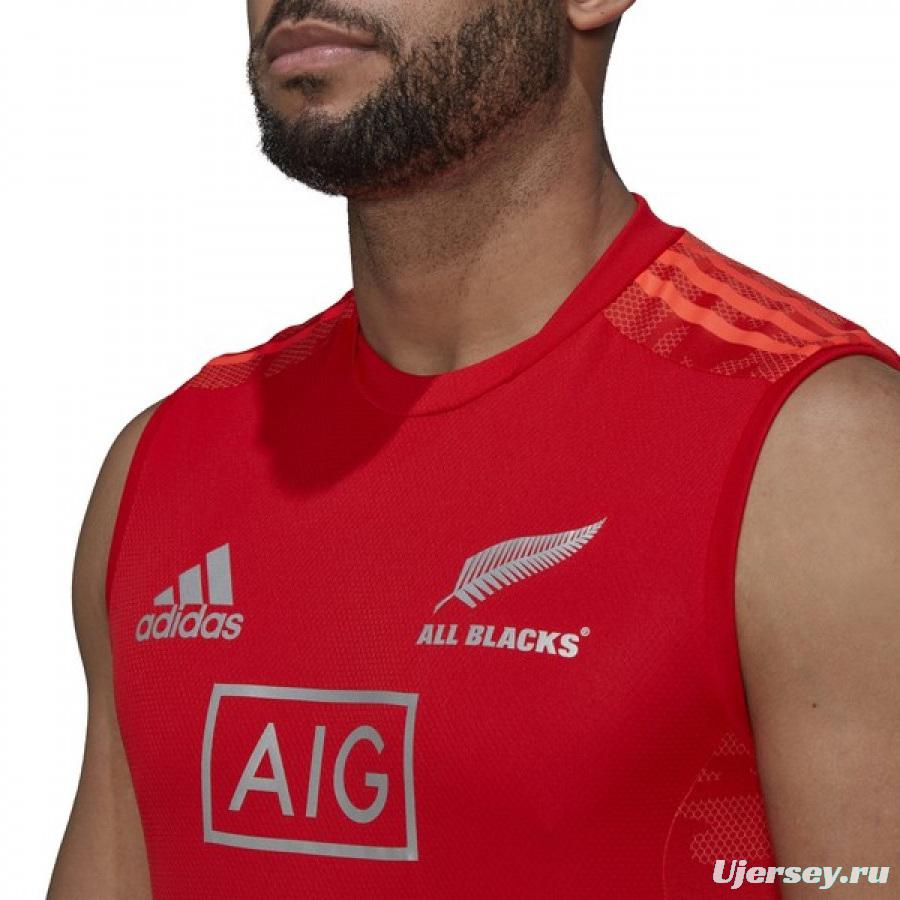 All Blacks 2021 Men's Performance Primeblue Red Singlet