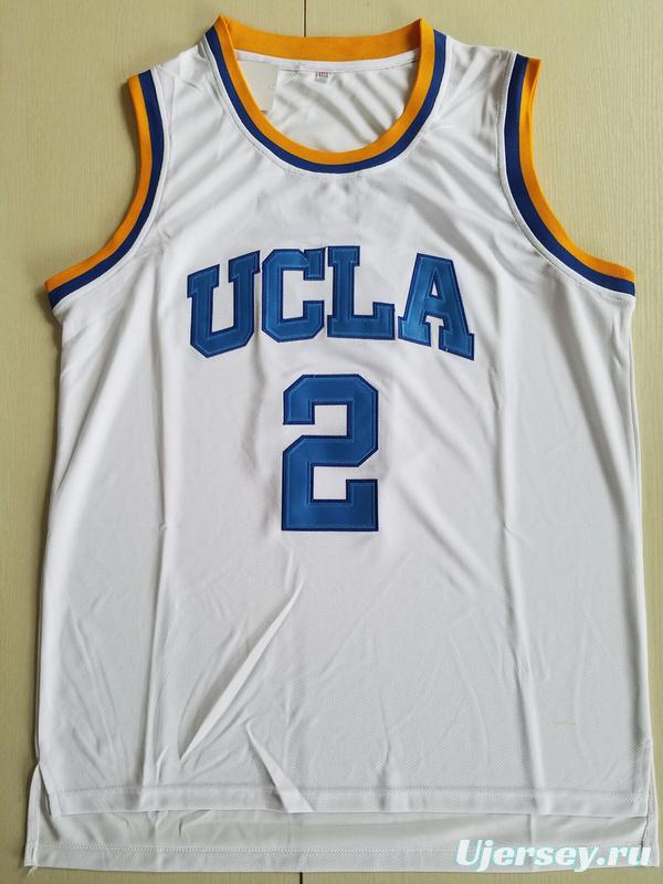 Lonzo Ball 2 UCLA College White Basketball Jersey