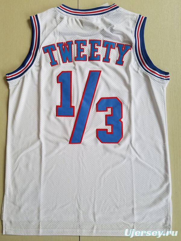 Tweety 1∕3 Movie Edition White Basketball Jersey