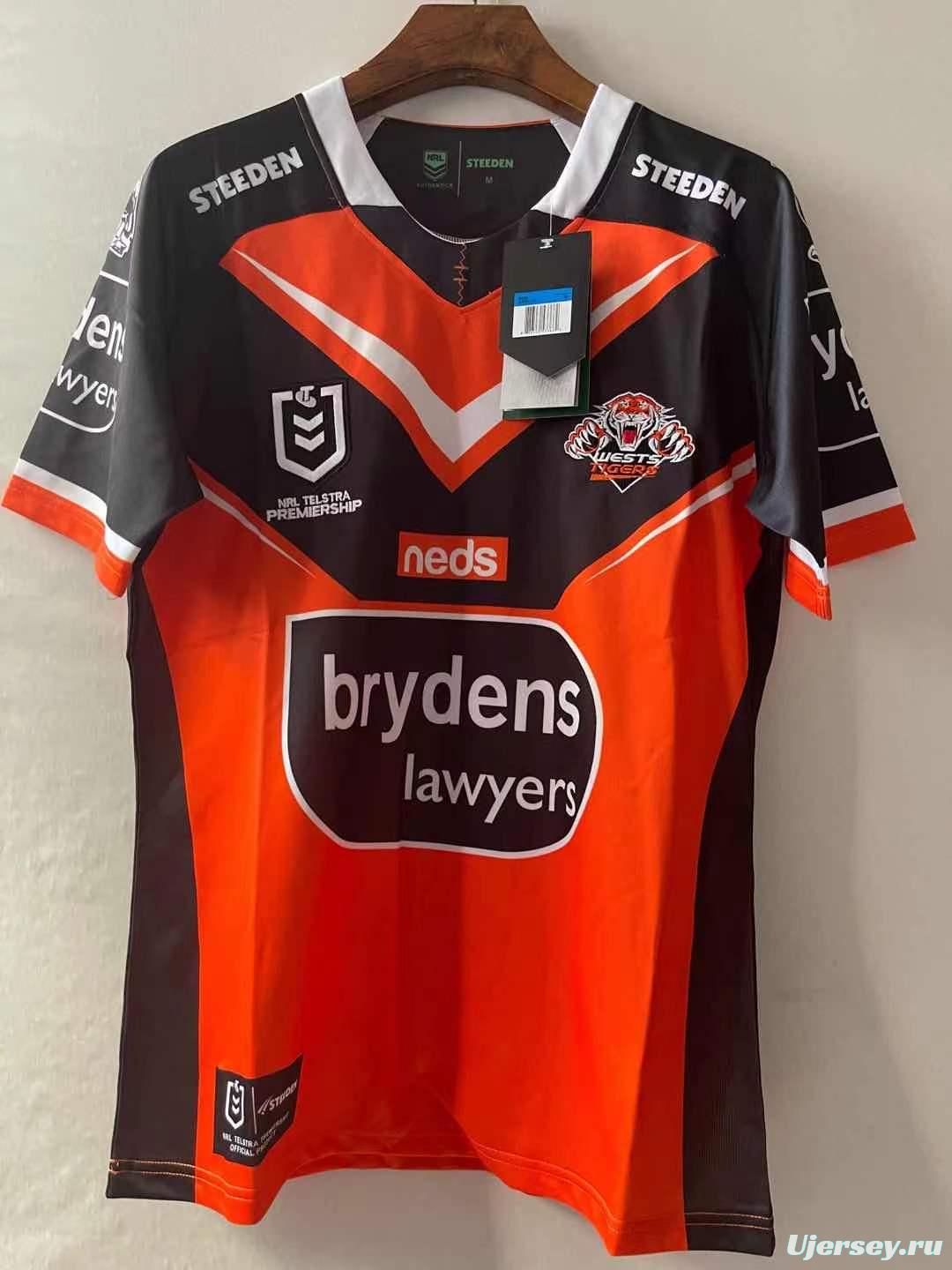 Wests Tigers 2021 Mens Away Rugby Jersey