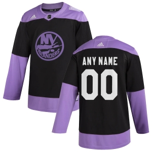 Men's Black Hockey Fights Cancer Custom Practice Team Jersey