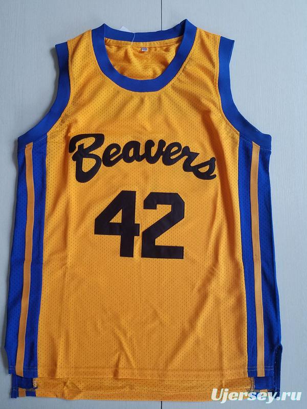 Teen Wolf Scott Howard 42 Beacon Beavers Basketball Jersey