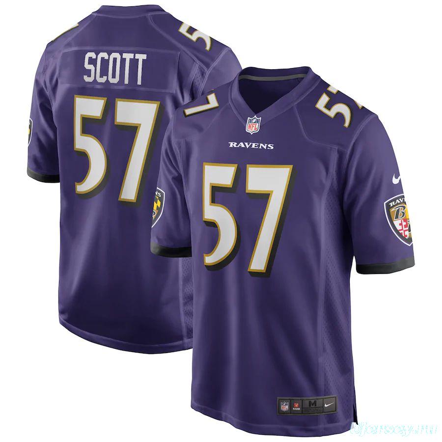 Men's Bart Scott Purple Retired Player Limited Team Jersey