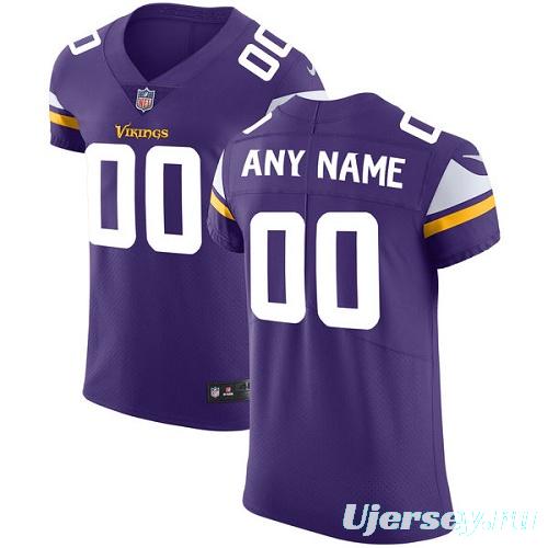 Men's Purple Custom Elite Team Jersey