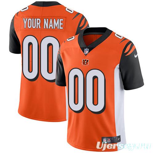 Men's Orange Alternate Custom Limited Team Jersey