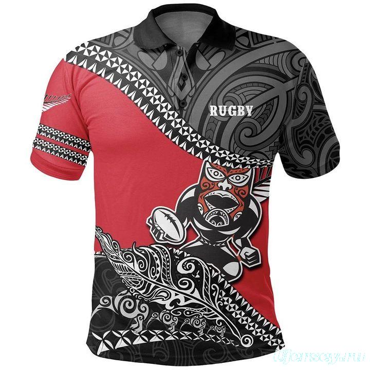 Māori All Blacks 2020 Mens Football Polo Shirt