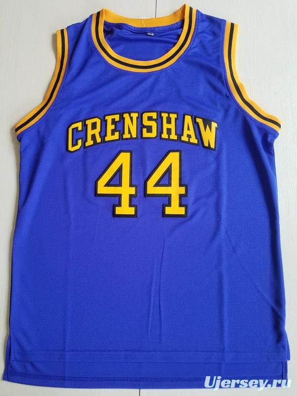 Bryant 44 Crenshaw High School Blue Basketball Jersey