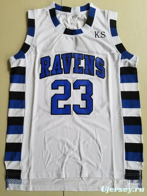 Nathan Scott 23 One Tree Hill Ravens White Basketball Jersey