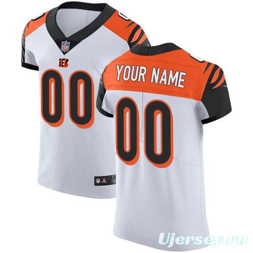 Men's Customized White Elite Team Jersey