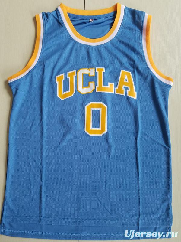 Russell Westbrook 0 UCLA College Light Blue Basketball Jersey