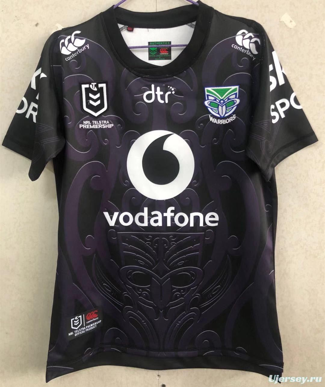 Warriors 2021 Men's Black Rugby Jersey