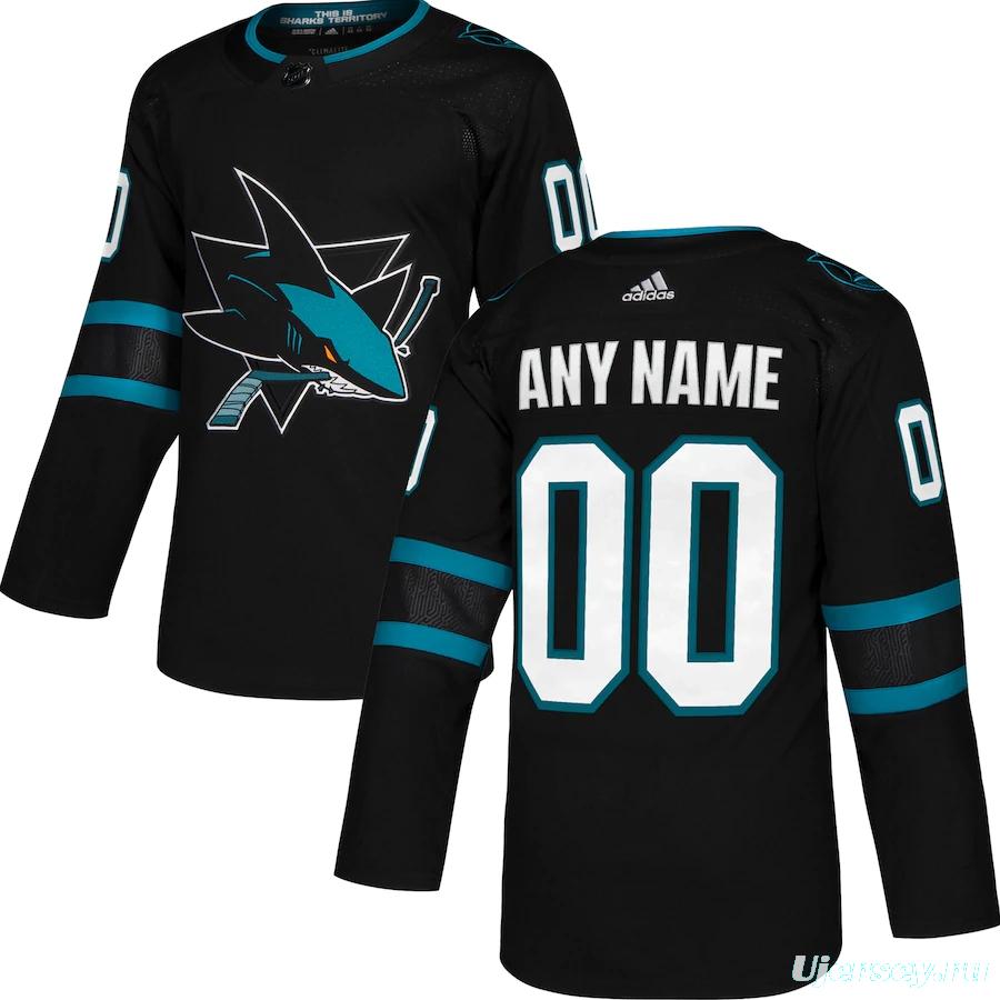 Women's Black Alternate Custom Team Jersey