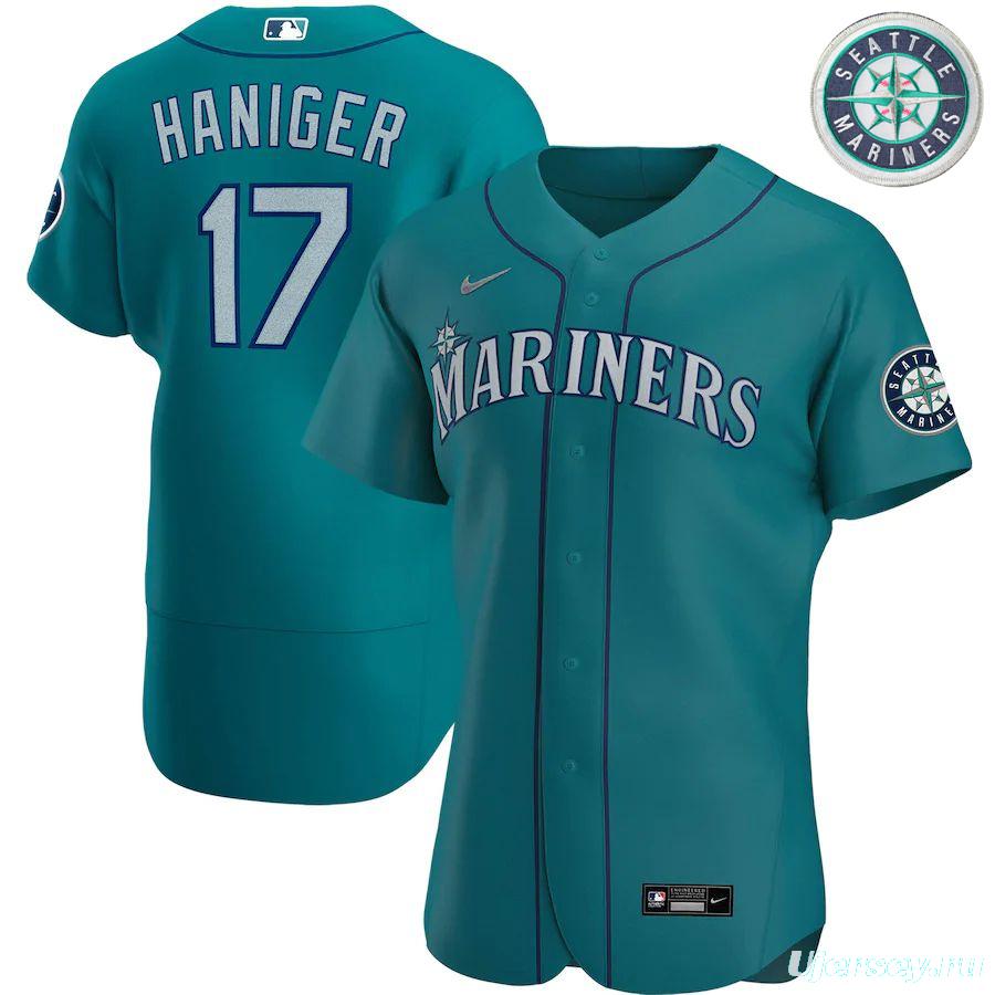 Men's Mitch Haniger Aqua Alternate 2020 Authentic Player Team Jersey