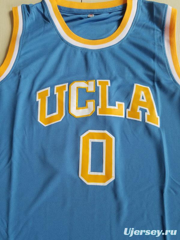 Russell Westbrook 0 UCLA College Light Blue Basketball Jersey