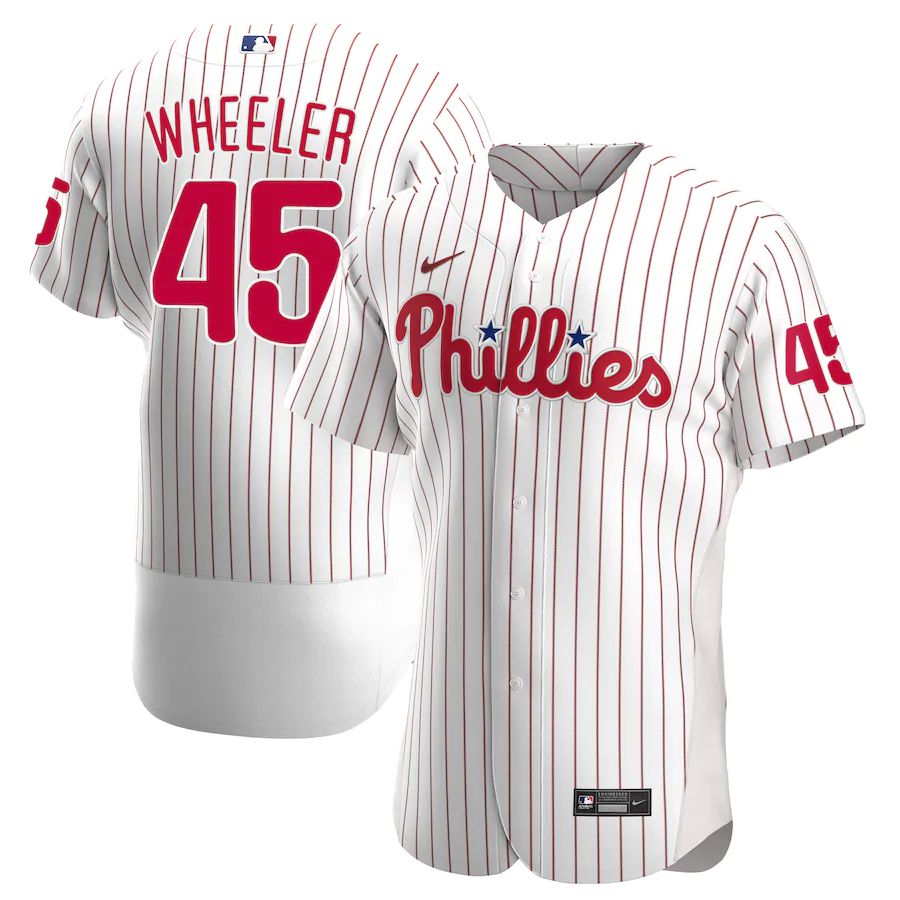Men's Zack Wheeler White Home 2020 Authentic Player Team Jersey