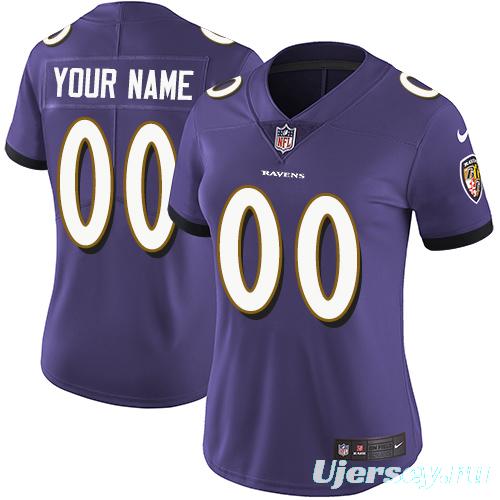 Women's Purple Customized Game Team Jersey