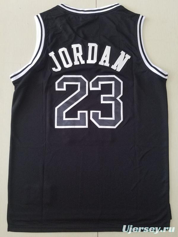 PSG Michael Jordan Black Basketball Jerseys