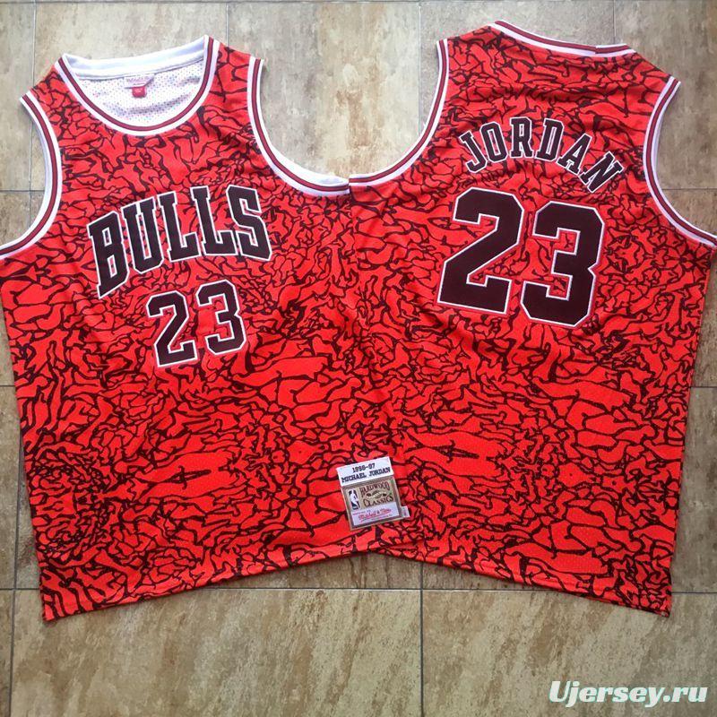 Men's Michael Jordan Red Retro Classic Team Jersey