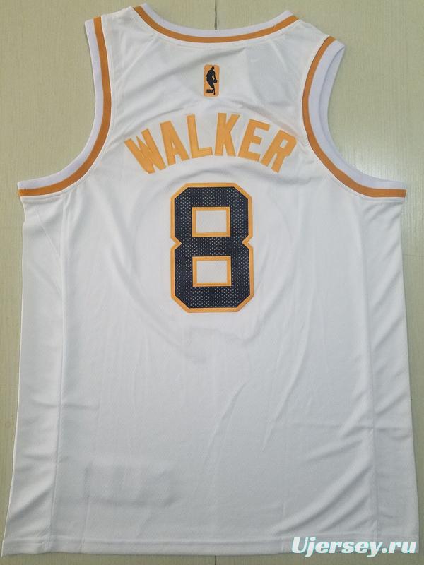 Kemba Walker 8 White Golden Edition Jersey