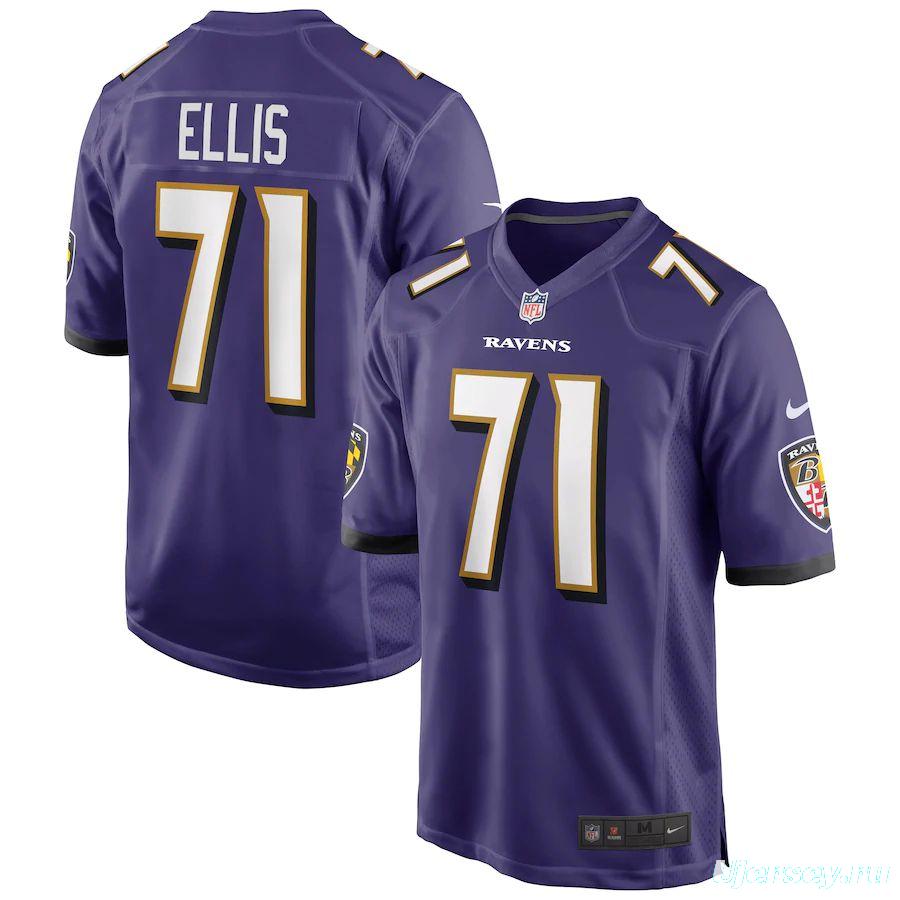 Men's Justin Ellis Purple Player Limited Team Jersey