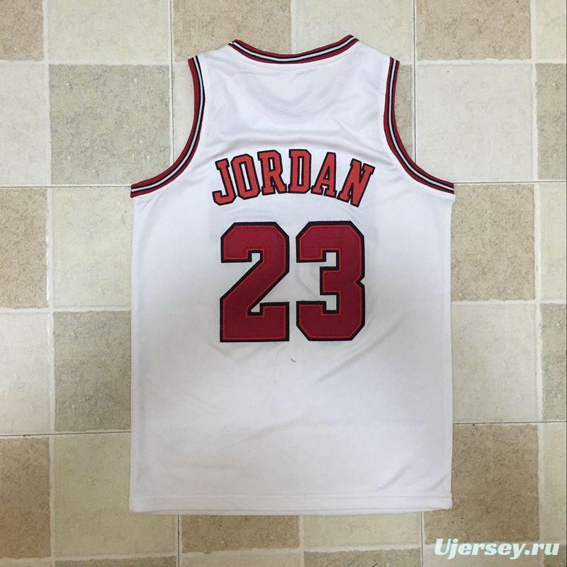 Youth Michael Jordan White Retro Classic Team Jersey