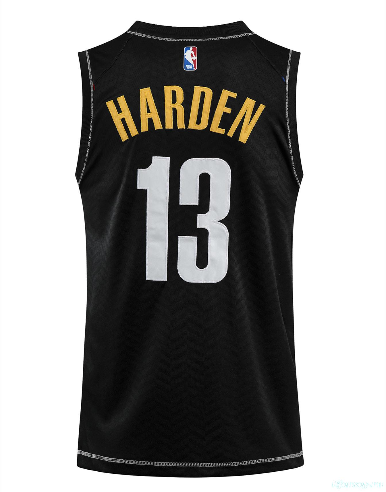 Youth James Harden 2020-21 Black Swingman Player Jersey – City Edition