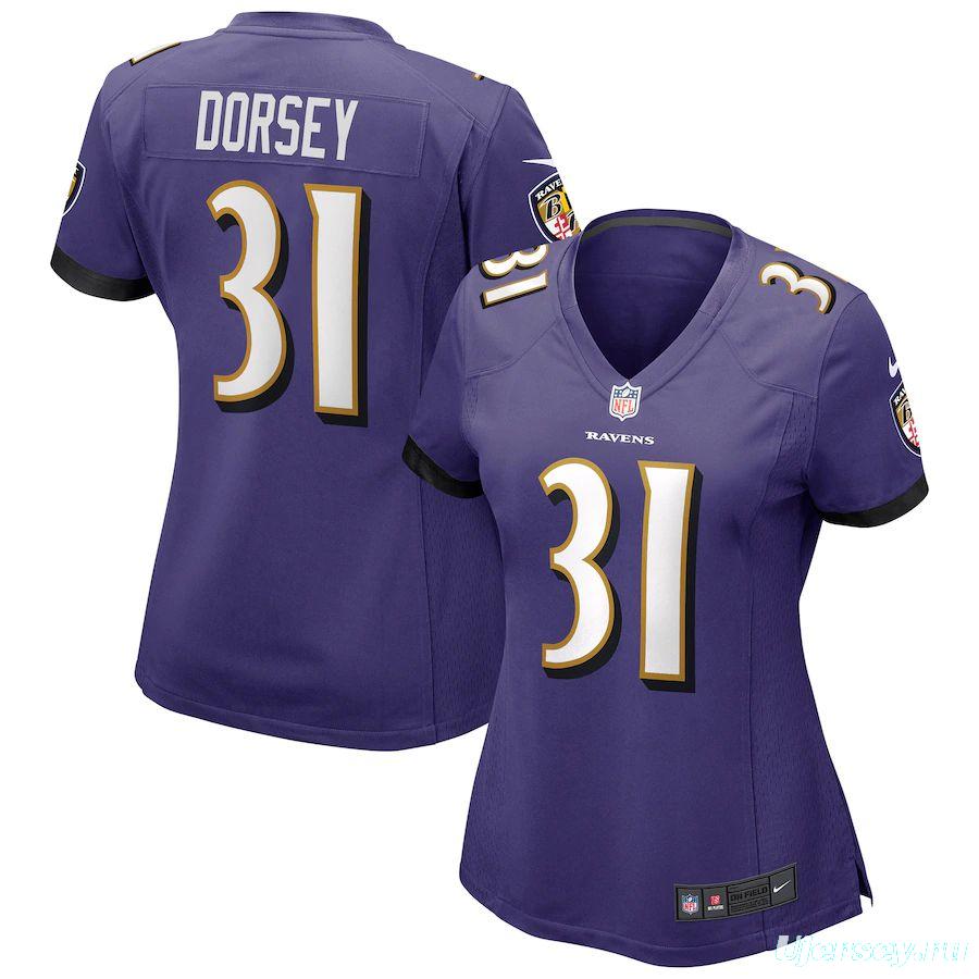 Women's Khalil Dorsey Purple Player Limited Team Jersey