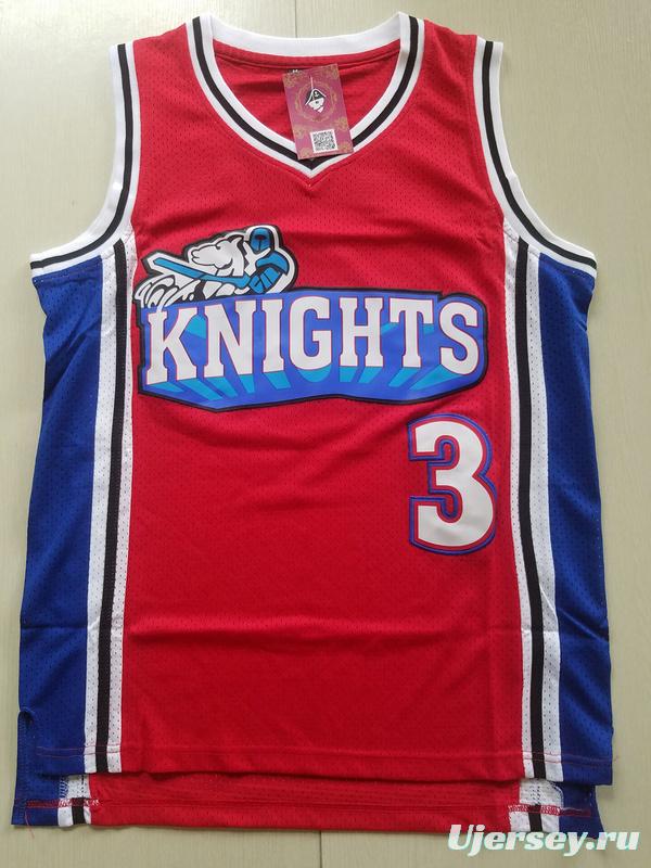 Lil' Bow Wow Calvin Cambridge 3 Los Angeles Knights Red Basketball Jersey Like Mike
