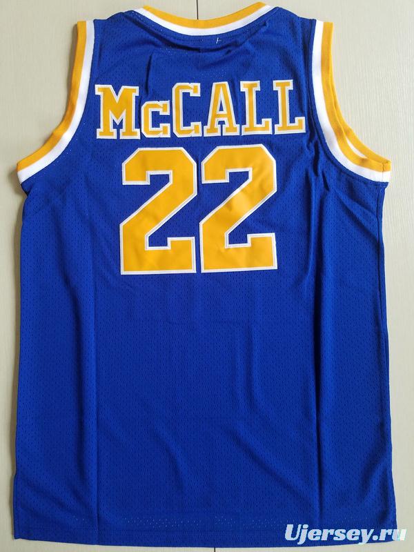 Quincy McCall 22 Crenshaw High School Blue Basketball Jersey Love and Basketball