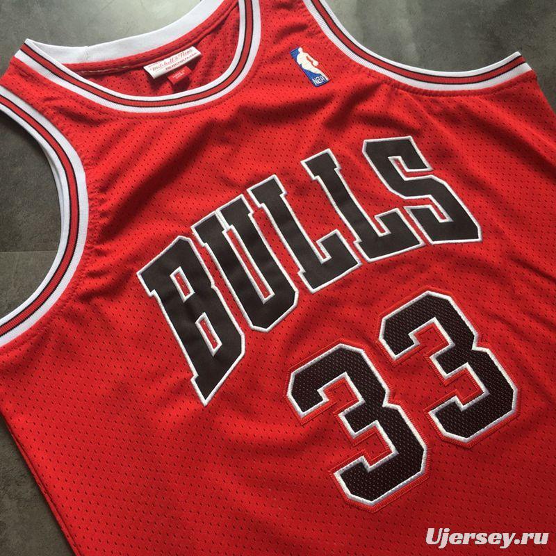 Men's Scottie Pippen Red Retro Classic Team Jersey