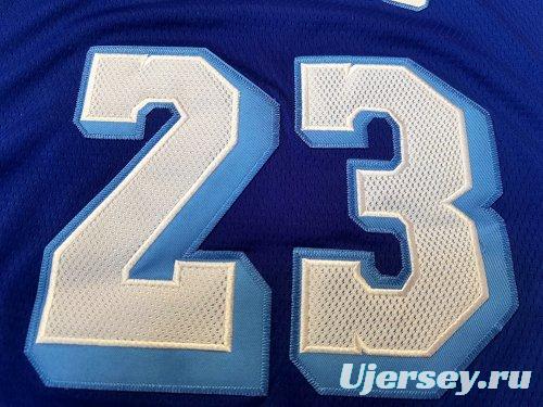 Men's LeBron James Blue Retro Classic Team Jersey