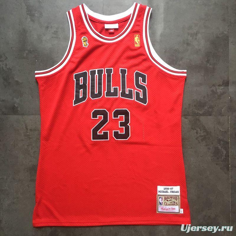 Men's Michael Jordan Red Retro Classic Team Jersey